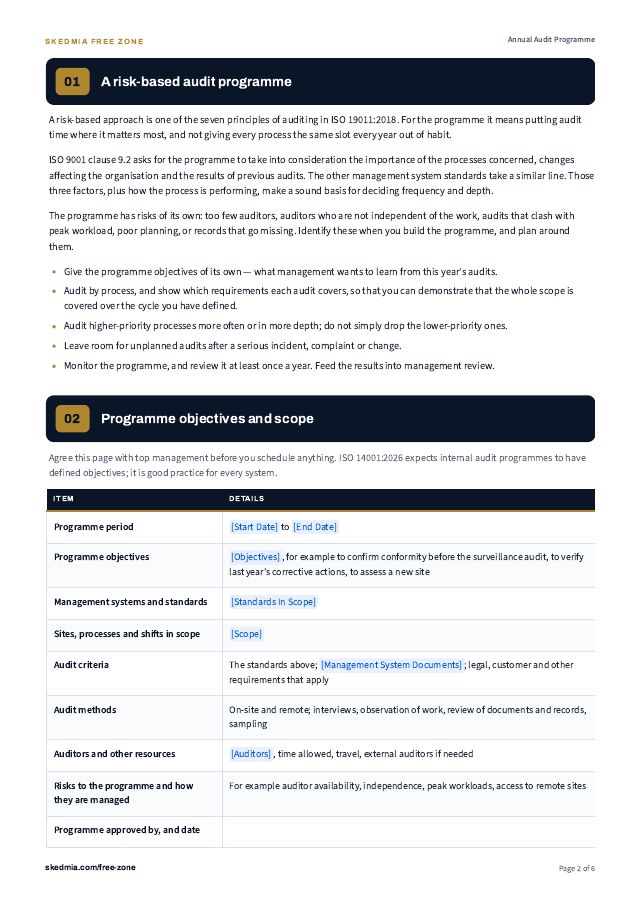 Internal Auditor Toolkit: Audit Programme and Report — preview of page 2