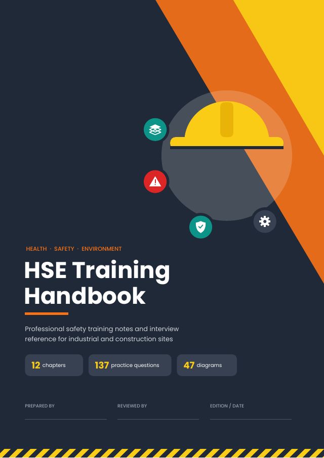 HSE Training Handbook: Safety Training Notes and Interview Reference — preview of page 1