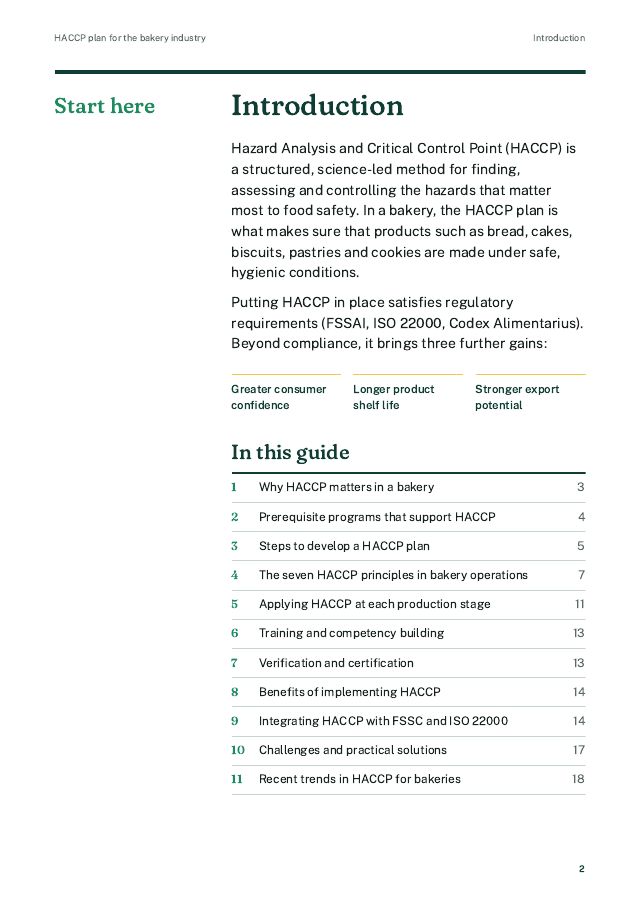 Bakery HACCP Implementation & Compliance Kit — preview of page 2