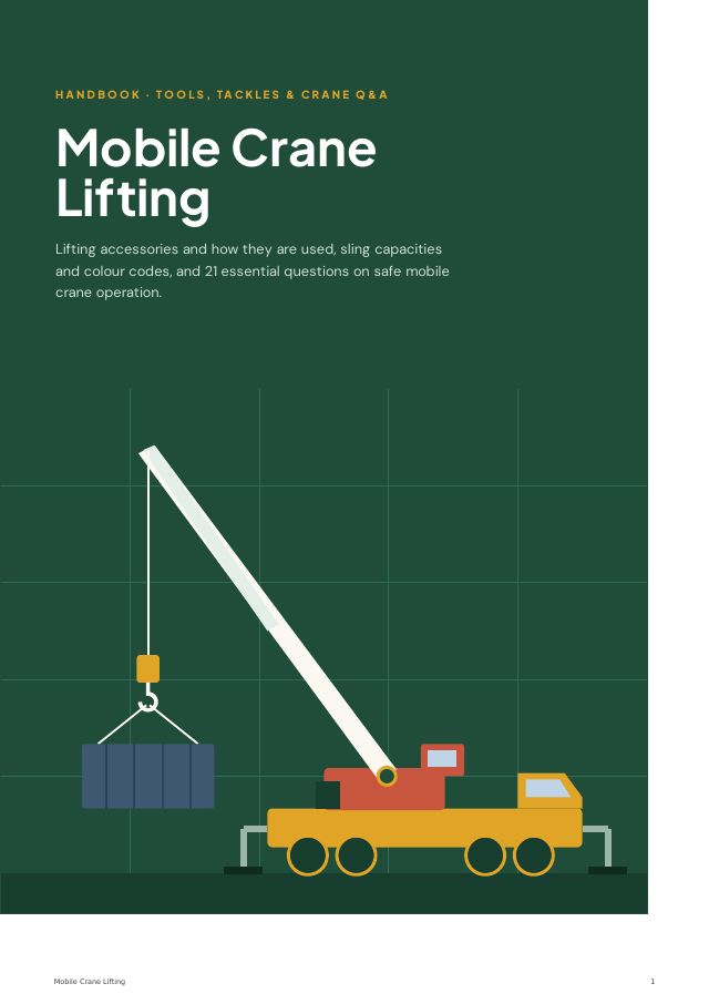 Mobile Crane Lifting: Rigging, Slings & Safe Operation Kit — preview of page 1