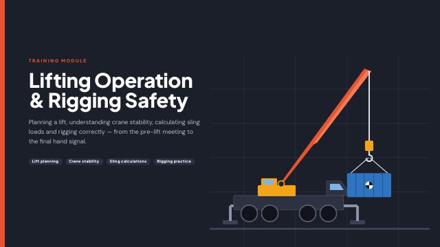 Lifting Operation & Rigging Safety: Planning, Stability & Sling Load Kit — preview of page 1