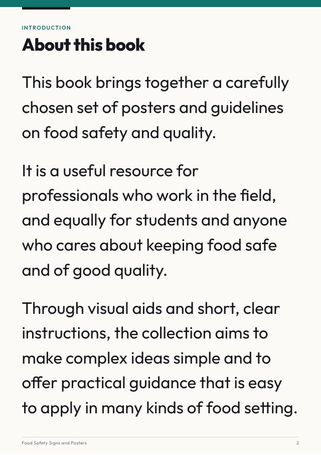 Food Safety Signs and Posters: Bilingual Hygiene, Temperature, Storage, Allergen & Safety Signage Kit — preview of page 2