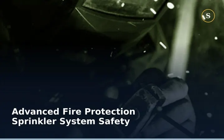 ADVANCED FIRE PROTECTION SPRINKLER SYSTEM SAFETY TRAINING