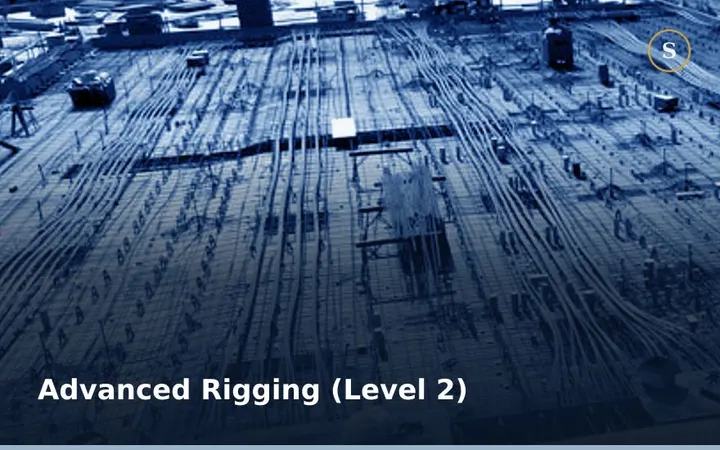 ADVANCED RIGGING TRAINING ( LEVEL 2)