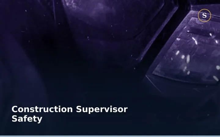 CONSTRUCTION SUPERVISOR SAFETY TRAINING