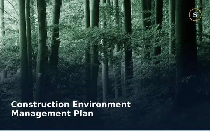 Construction Environment Management Plan