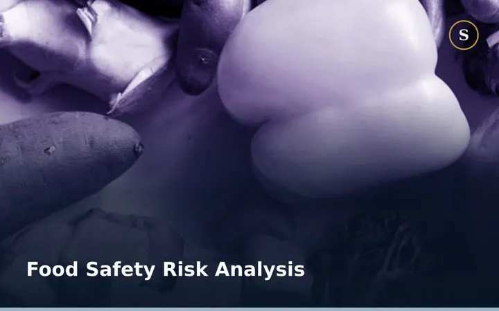 Food Safety Risk Analysis