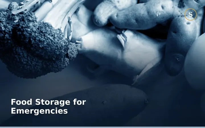 Food Storage for Emergencies