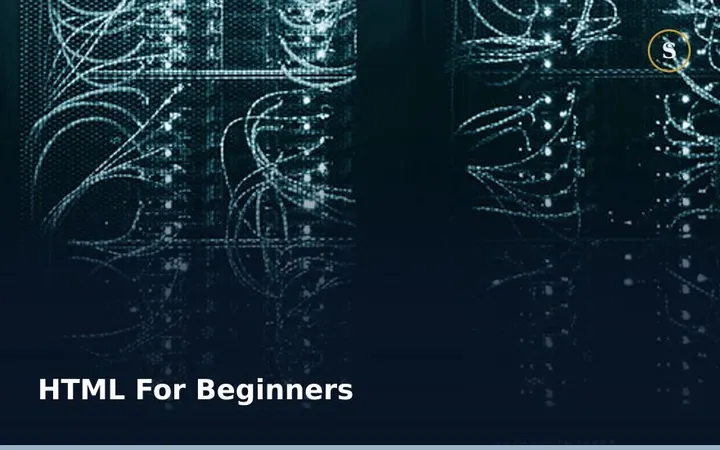 HTML For Beginners