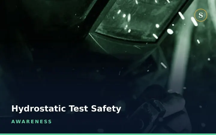 Hydrostatic Test Safety Awareness Training