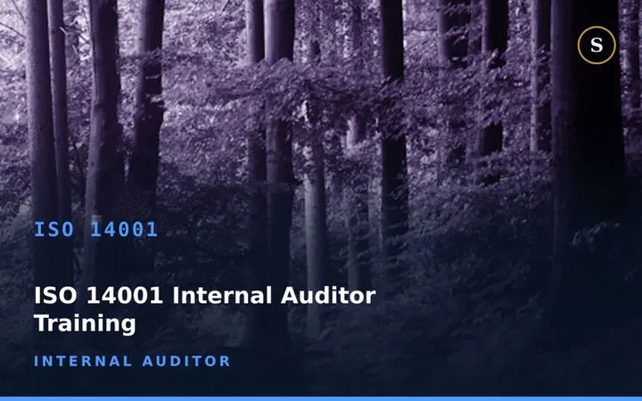ISO 14001 Internal Auditor Training
