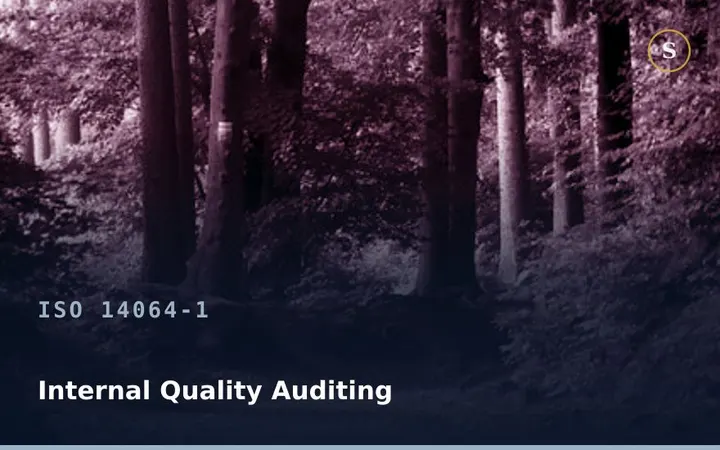 ISO 14064-1 Internal Quality Auditing