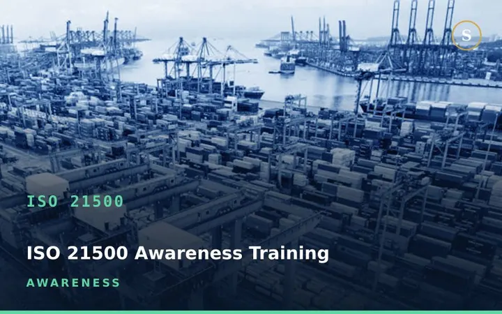 ISO 21500 Awareness Training