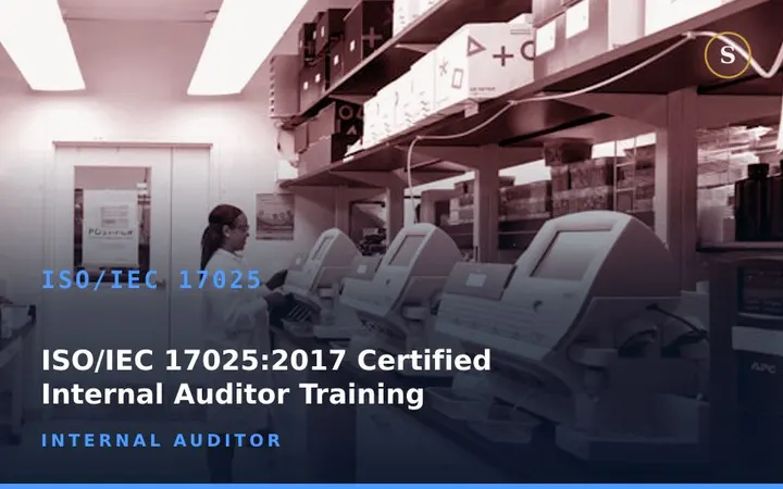 ISO/IEC 17025:2017 Certified Internal Auditor Training