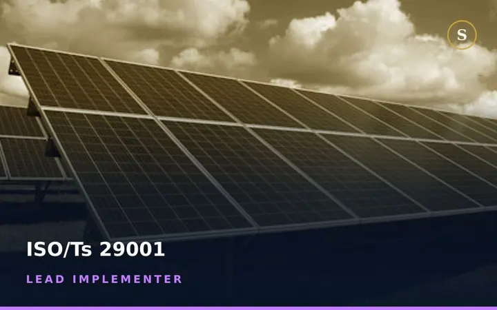 ISO/TS 29001 Lead Implementer Training
