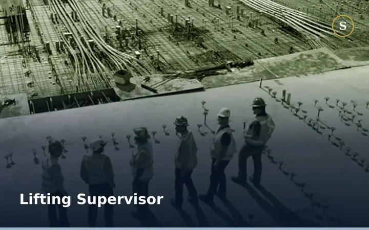 LIFTING SUPERVISOR