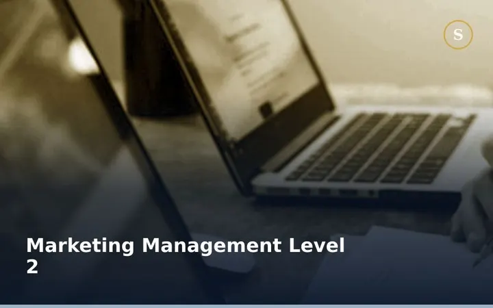 Marketing Management Level 2
