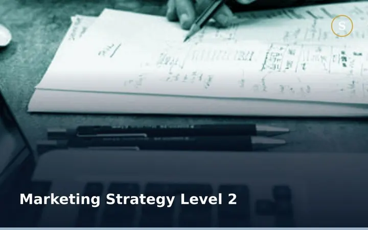Marketing Strategy Level 2