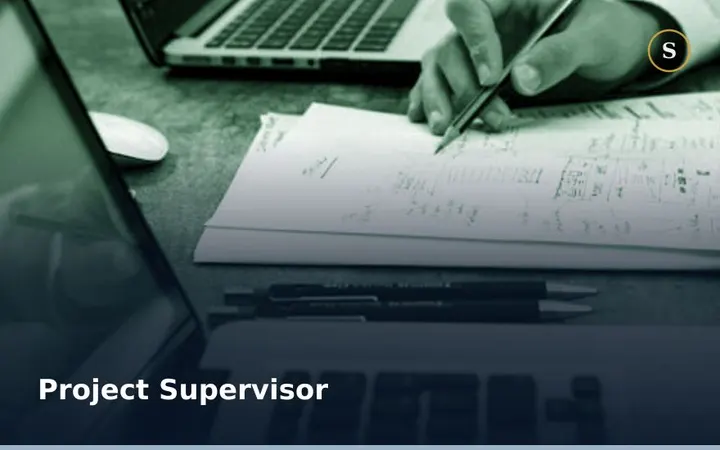 PROJECT SUPERVISOR TRAINING