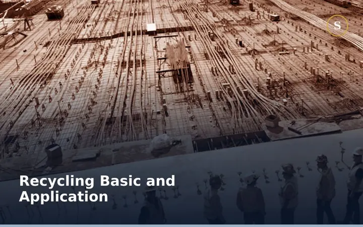 Recycling Basic and Application