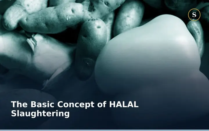 The Basic Concept of HALAL Slaughtering