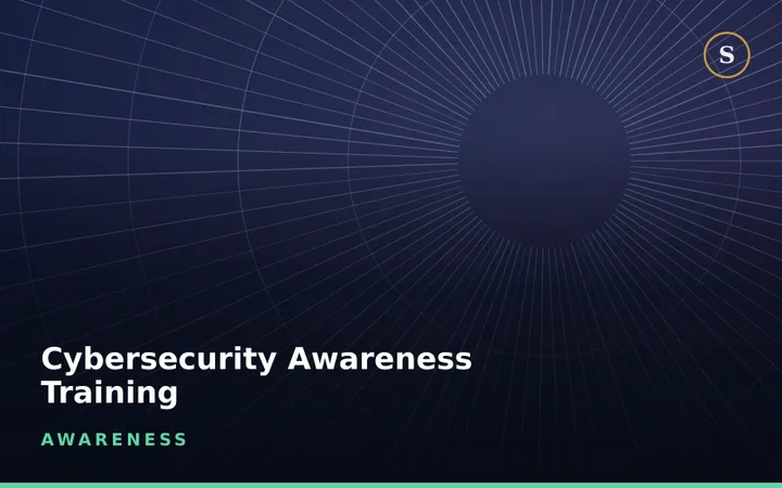 Cybersecurity Awareness Training