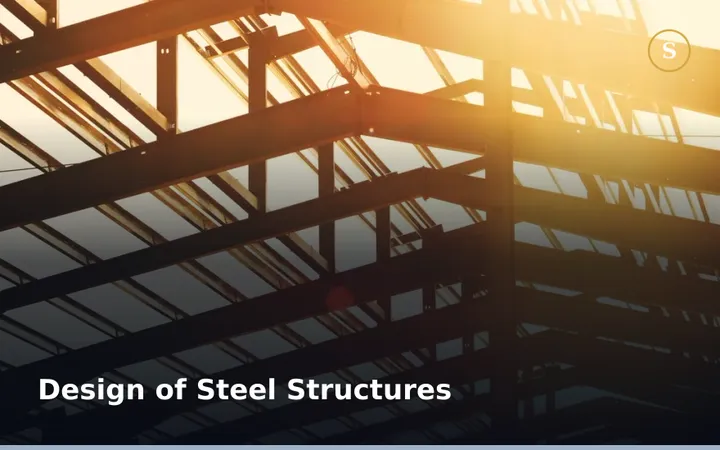 Design of Steel Structures