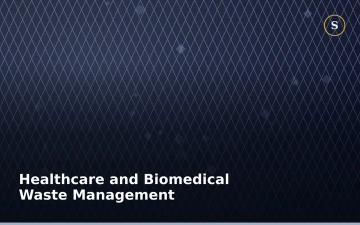 Healthcare and Biomedical Waste Management Training
