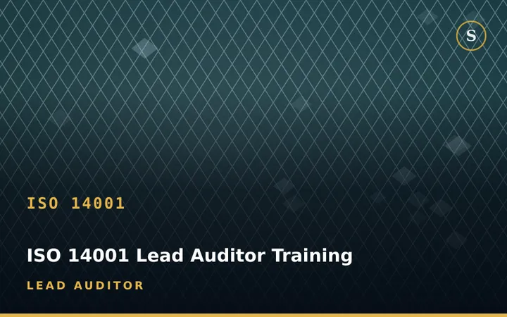 ISO 14001 Lead Auditor Training