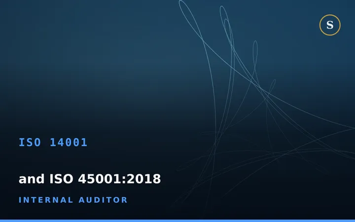 ISO 14001:2015 and ISO 45001:2018 Internal Audit Training