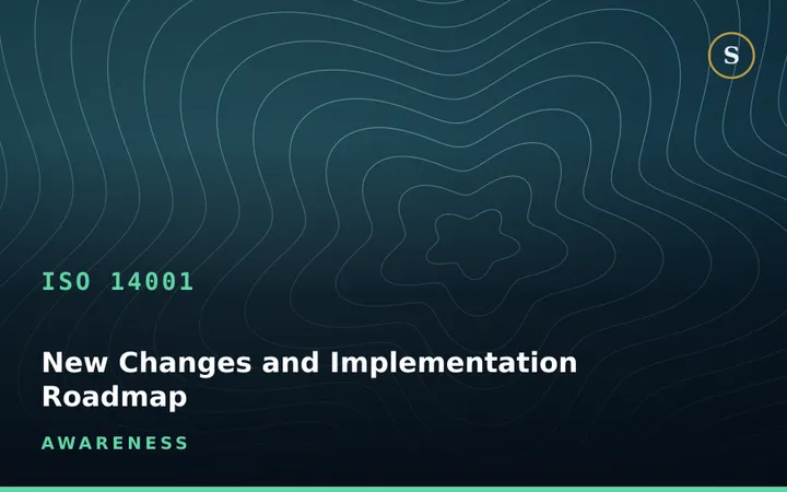 ISO 14001:2026 Awareness Training — New Changes and Implementation Roadmap