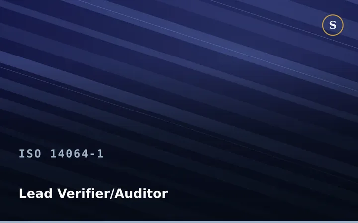 ISO 14064-1 Lead Verifier/Auditor Training