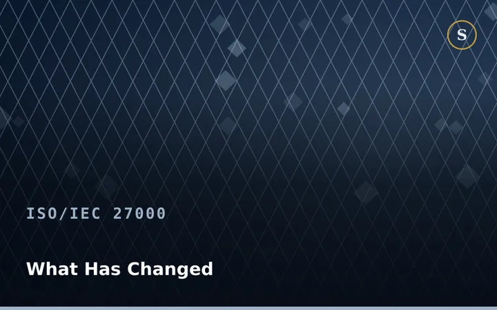 ISO/IEC 27000:2026 — What Has Changed