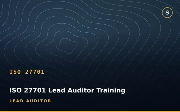 ISO 27701 Lead Auditor Training