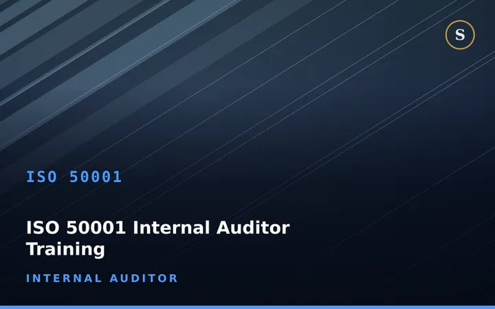 ISO 50001 Internal Auditor Training
