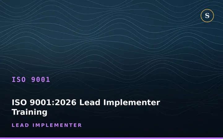 ISO 9001:2026 Lead Implementer Training